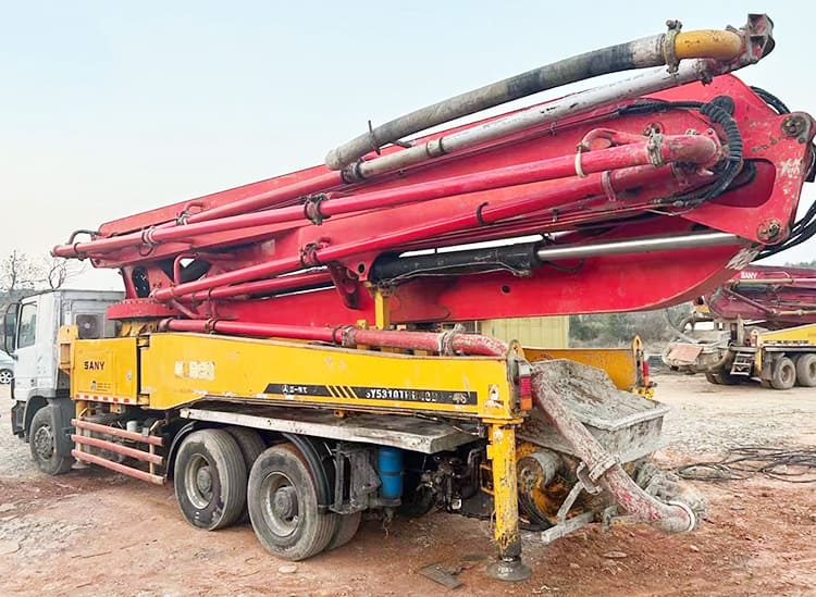 Used SANY 42 Meter Concrete Pump Truck Price Cost Near me