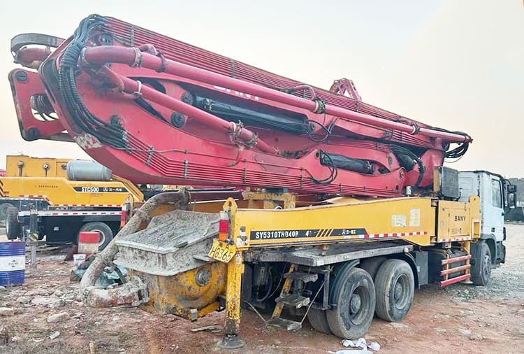 Used SANY 42 Meter Concrete Pump Truck Price Cost Near me