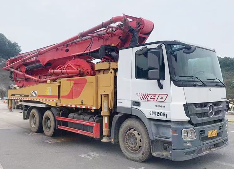 Mercedes Benz 6x4 Truck Chassis - Used Sany 52 Meter Concrete Boom Pump Truck for Sale