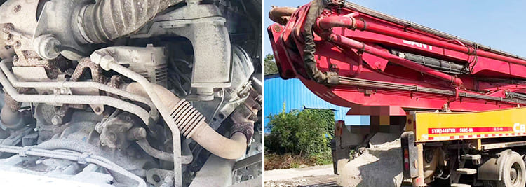 Mercedes Benz 8x4 Truck Chassis - Sany 56 Meter Cement Boom Truck for Sale