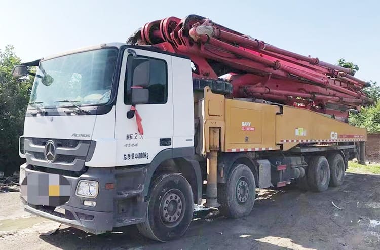 Mercedes Benz 8x4 Truck Chassis - Sany 56 Meter Cement Boom Truck for Sale