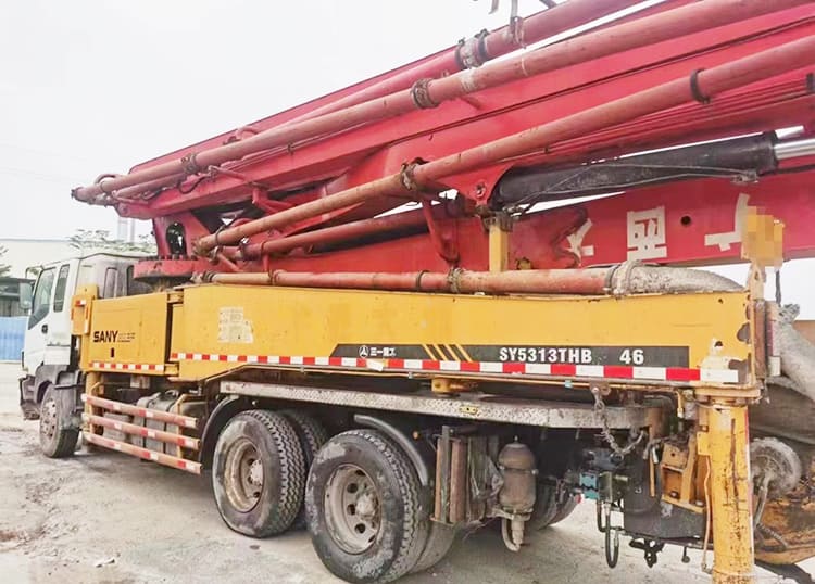 Isuzu Truck Chassis 6x4 - Sany 46 Meter Concrete Pump Long Boom For Sale