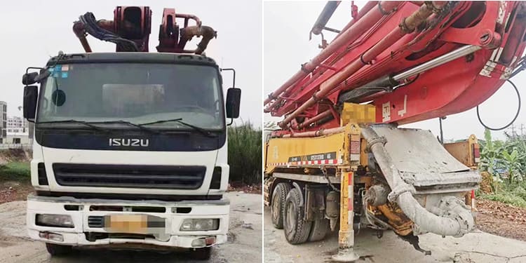 Isuzu Truck Chassis 6x4 - Sany 46 Meter Concrete Pump Long Boom For Sale