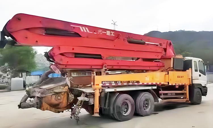 Isuzu Chassis 6x4 - Sany 38 Meter Long Boom Concrete Pump For Sale Price