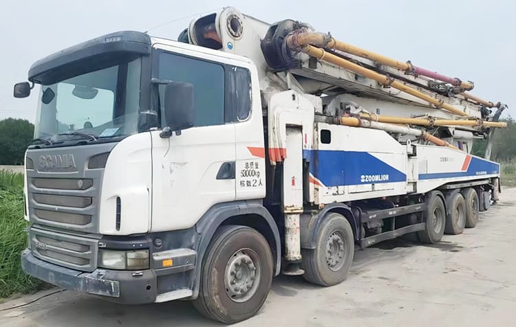 Chassis Scania 8x4 - Zoomlion 60M Mounted Concrete Pump Truck Near Me