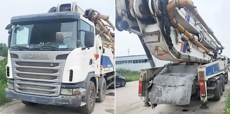 Chassis Scania 8x4 - Zoomlion 60M Mounted Concrete Pump Truck Near Me