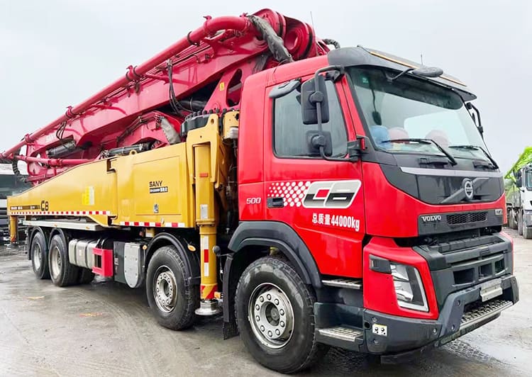 Volvo Concrete Pump Truck with Boom - Buy Used Sany 56M Concrete Pump 