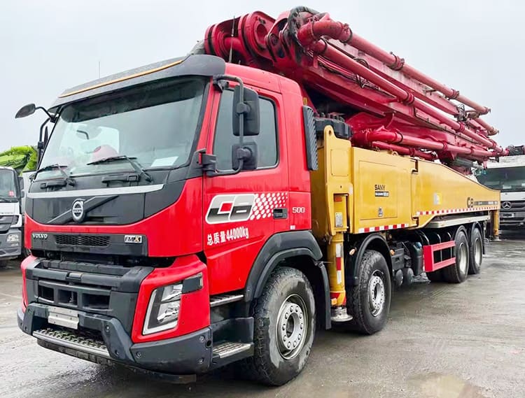 Volvo Concrete Pump Truck with Boom - Buy Used Sany 56M Concrete Pump 