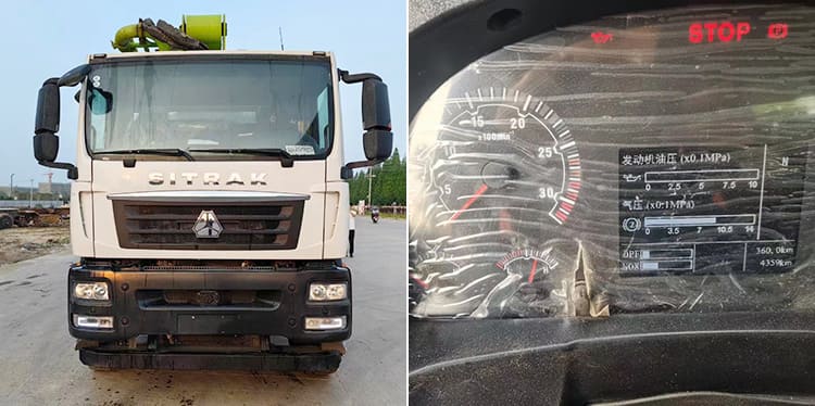 Howo Sitrak Truck Chassis - Zoomlion 38M Pump Truck Price For Sale