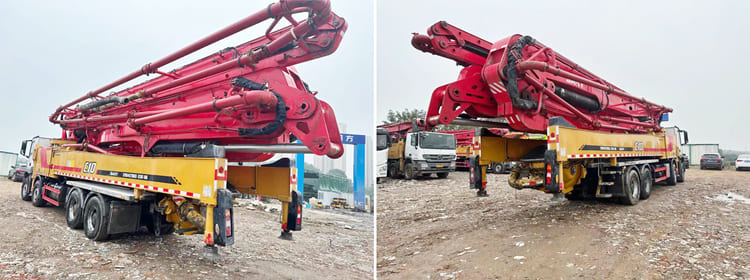 Second Hand 62 Meter Mounted Concrete Boom Pump Price in Sierra Leone