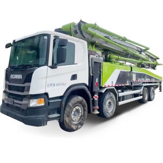 8x4 Scania Chassis - Used 56M Zoomlion Truck Mounted Boom Pump